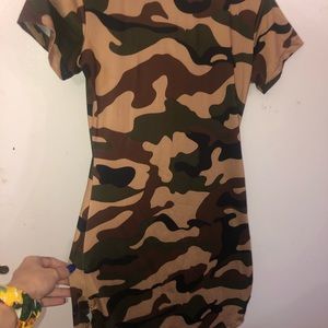Camo Mini Dress